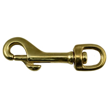 Midwest Fastener 3/8" Brass Swivel Eye Bolt Snap Hooks 10PK 52207